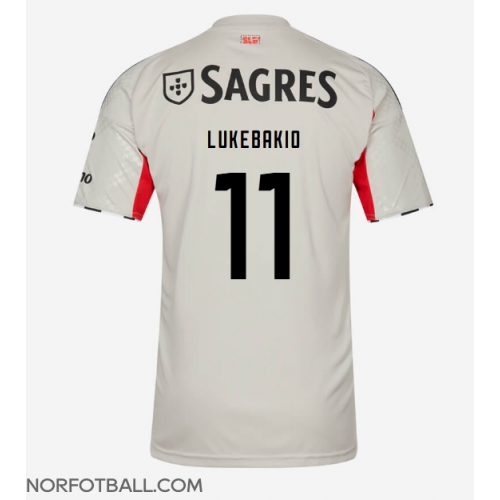 Billige Fotballdrakt Benfica Dodi Lukebakio #11 Replika Bortedrakt 2025-26 Kortermet Billige Fotballdrakt Benfica Dodi Lukebakio #11 Replika Bortedrakt 2025-26 Kortermet